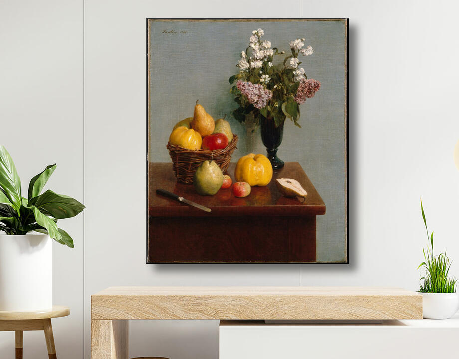 Henri Fantin-Latour : Nature morte aux fleurs et aux fruits