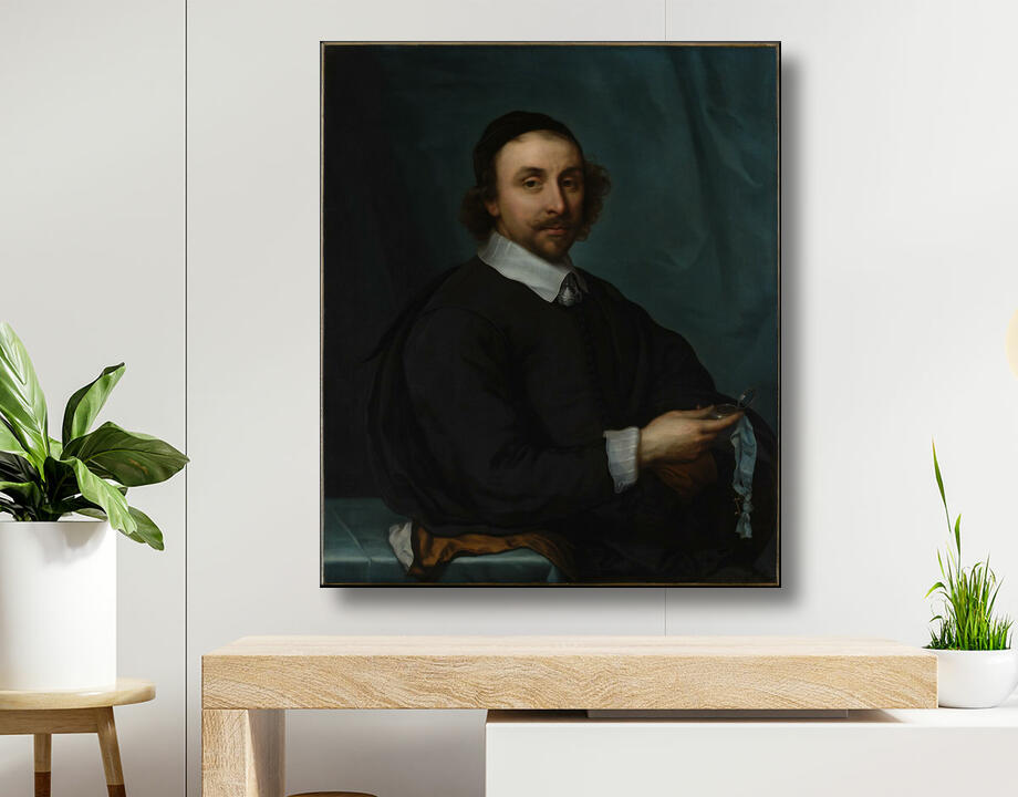 Cornelis Jonson van Ceulen the Younger : Portrait d'un homme avec une montre