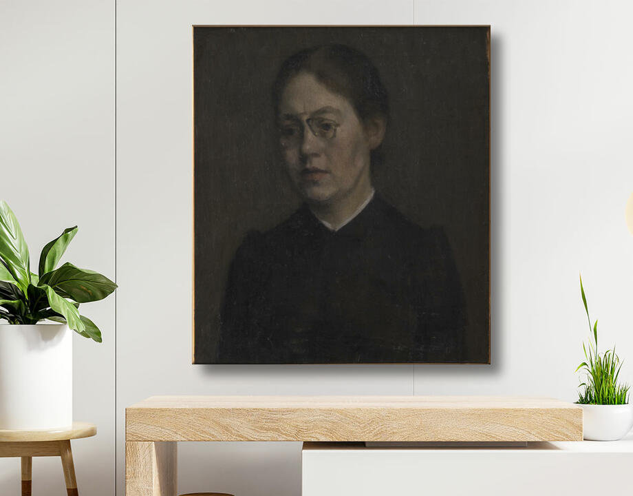 Hammershøi, Vilhelm : Le Peintre Elisabeth Wandel